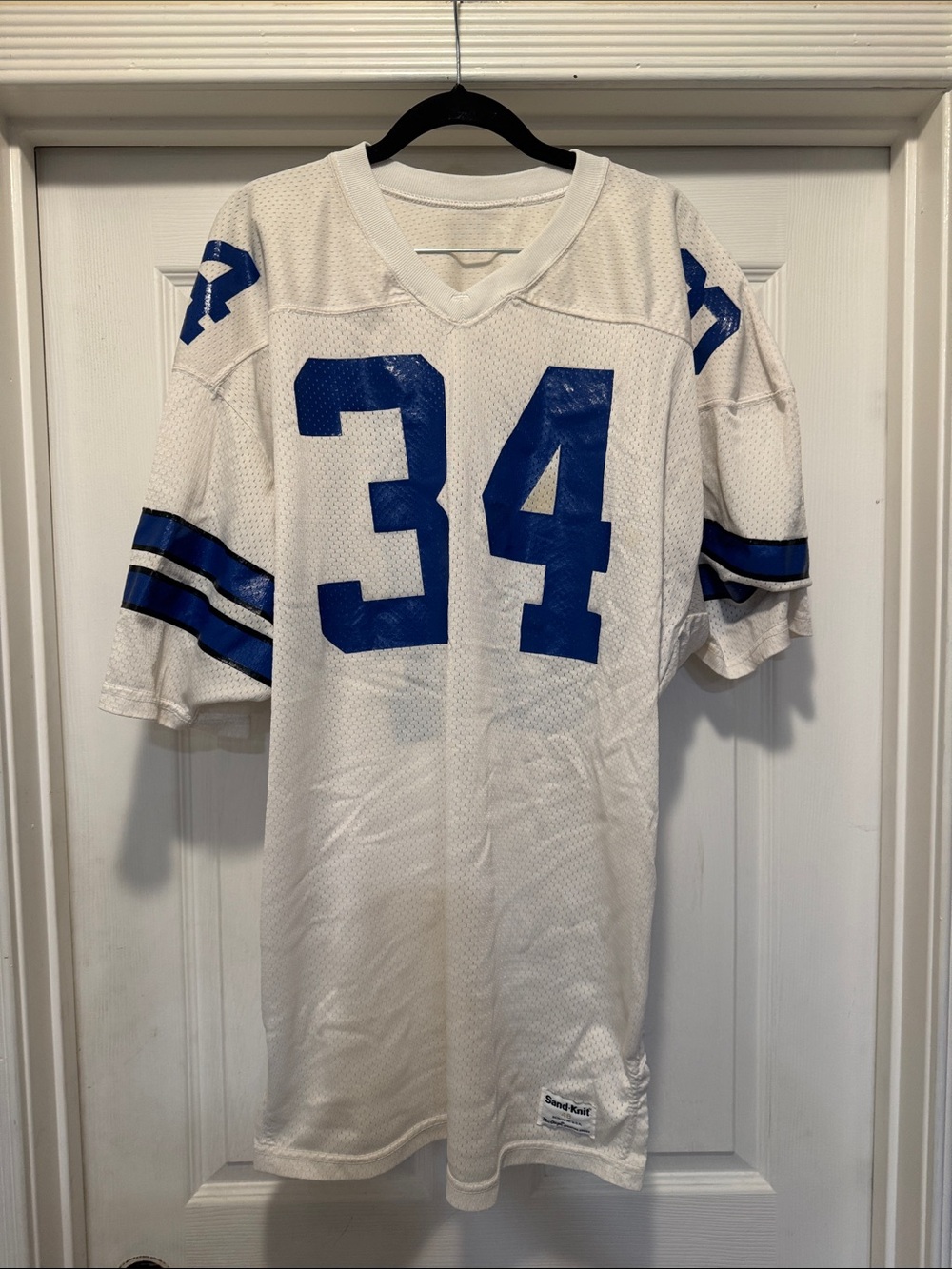 Vintage Dallas Cowboys Cropped Sand Knit Jersey